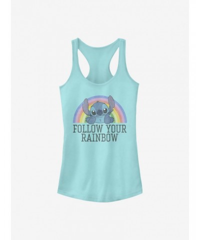 Disney Lilo & Stitch Rainbow Girls Tank $7.57 Tanks