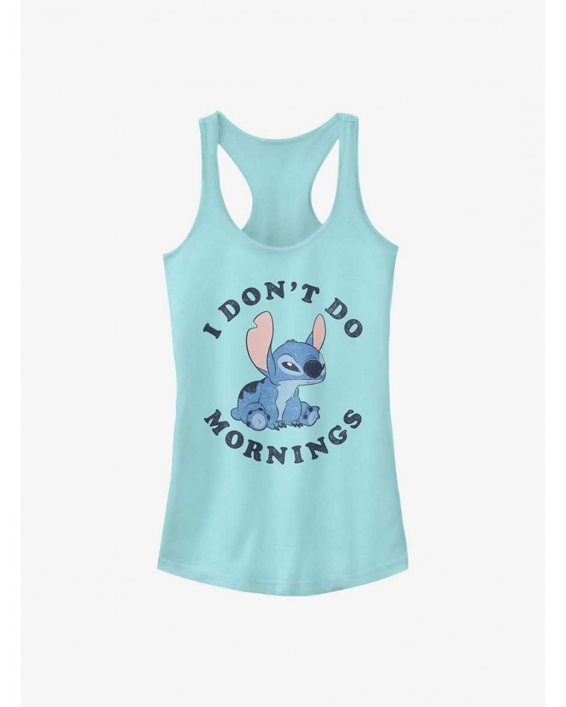 Disney Lilo And Stitch I Dont Do Mornings Girls Tank $7.97 Tanks