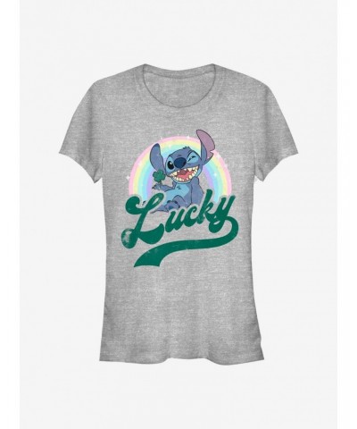 Disney Lilo & Stitch Lucky Rainbow Girls T-Shirt $9.56 T-Shirts