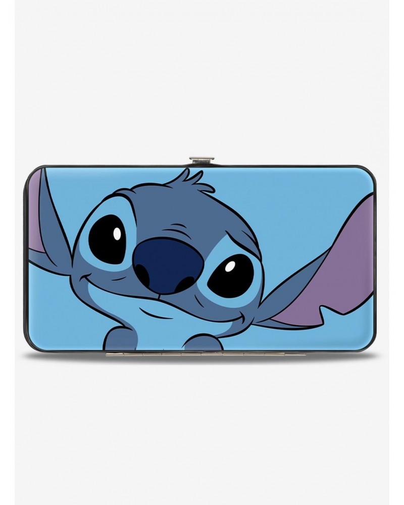 Disney Lilo & Stitch Sweet Smiling Pose Close Up Hinged Wallet $10.04 Wallets