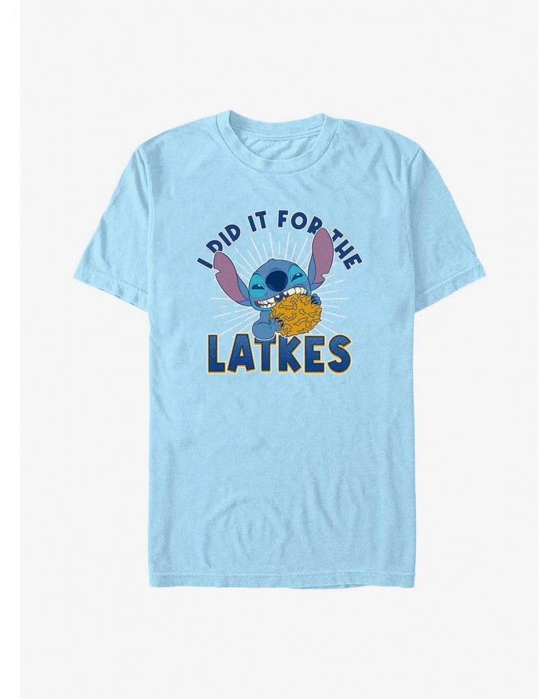 Disney Lilo & Stitch Did It For Latkes Extra Soft T-Shirt $9.09 T-Shirts