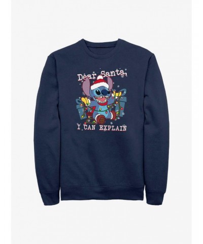 Disney Lilo & Stitch Dear Santa Crew Sweatshirt $11.51 Sweatshirts