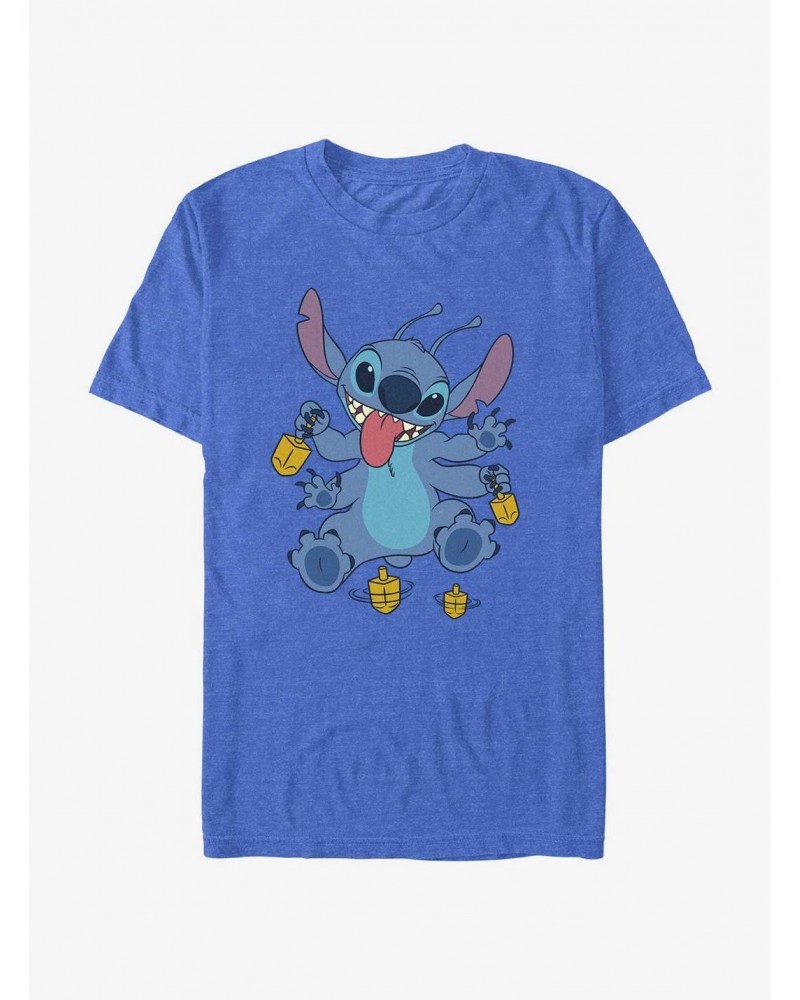 Disney Lilo & Stitch Hanukkah Spinning Dreidels T-Shirt $5.74 T-Shirts