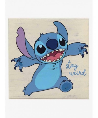 Disney Lilo & Stitch Stay Weird Canvas Wall Decor $13.97 Décor