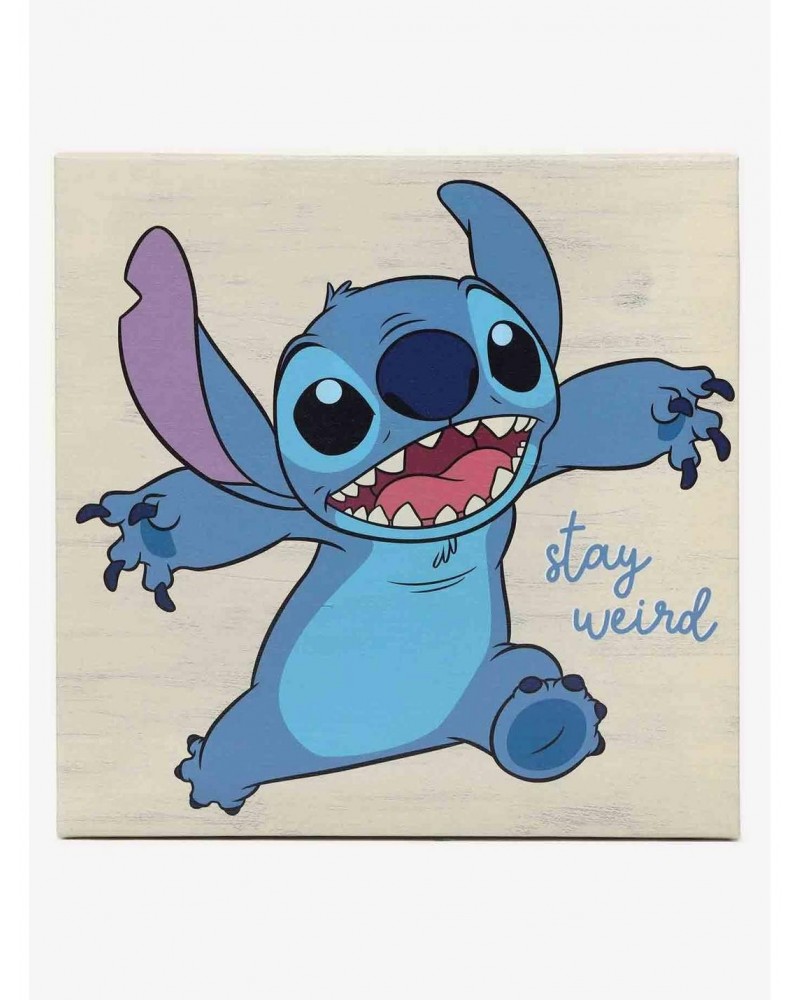 Disney Lilo & Stitch Stay Weird Canvas Wall Decor $13.97 Décor