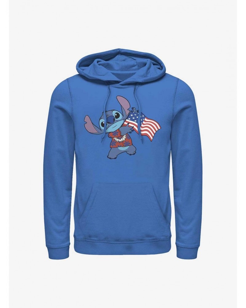 Disney Lilo & Stitch Tropic Stitch Flag Hoodie $17.60 Hoodies