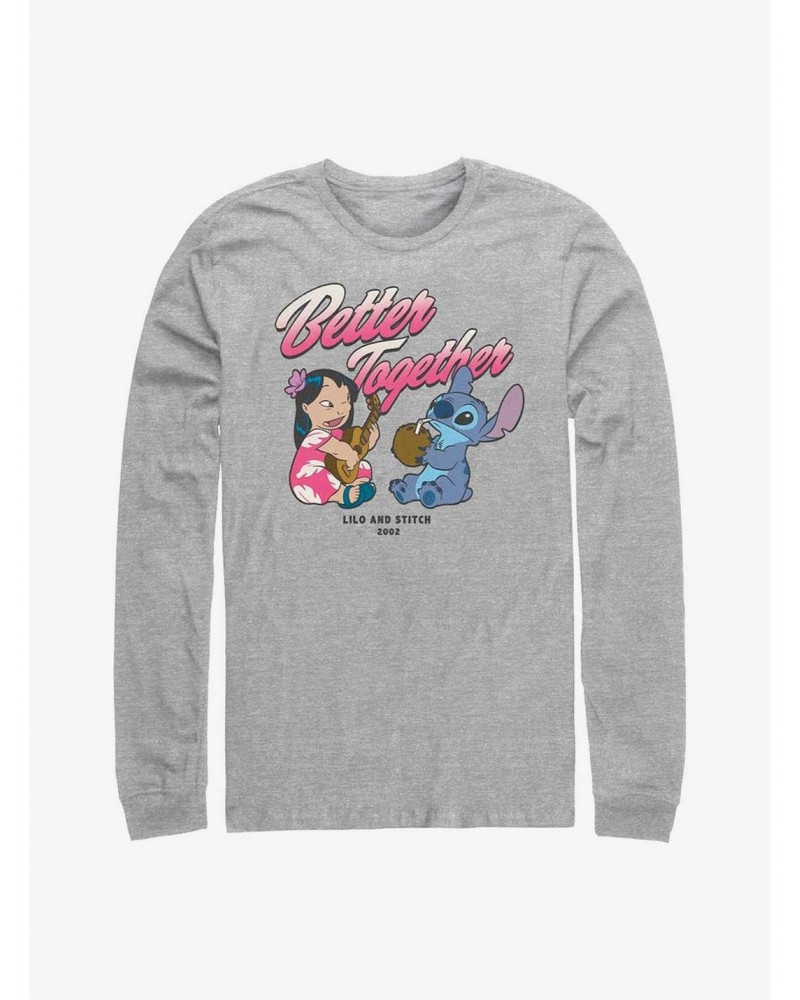 Disney Lilo & Stitch Chillin Long Sleeve T-Shirt $7.90 T-Shirts