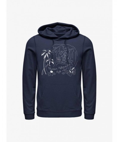 Disney Lilo & Stitch Hawaiian Rollercoaster Ride Hoodie $14.01 Hoodies