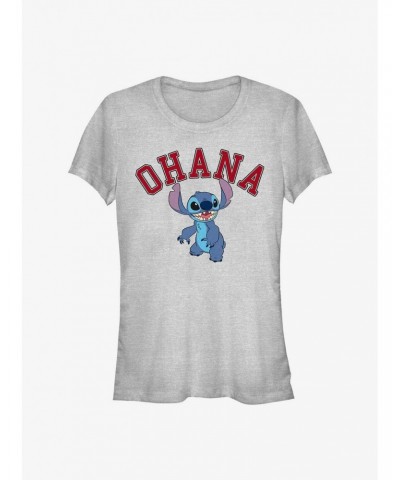 Disney Lilo & Stitch Ohana Collegiate Girls T-Shirt $7.17 T-Shirts