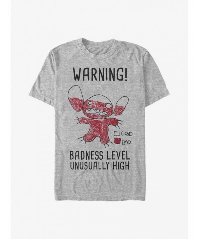 Disney Lilo & Stitch Warning Drawing Sitch T-Shirt $8.22 T-Shirts