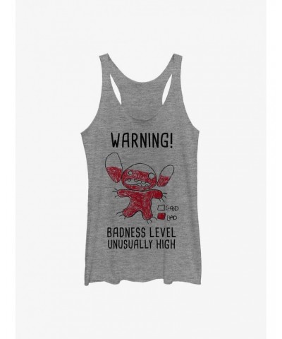 Disney Lilo & Stitch Warning Drawing Sitch Girls Tank $8.70 Tanks