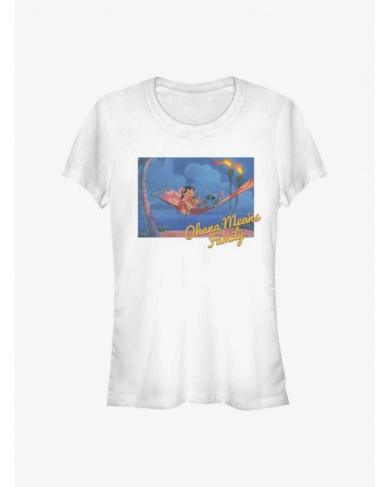 Dsny Lilo Stch Ohana Hammock Girls T-Shirt $7.77 T-Shirts