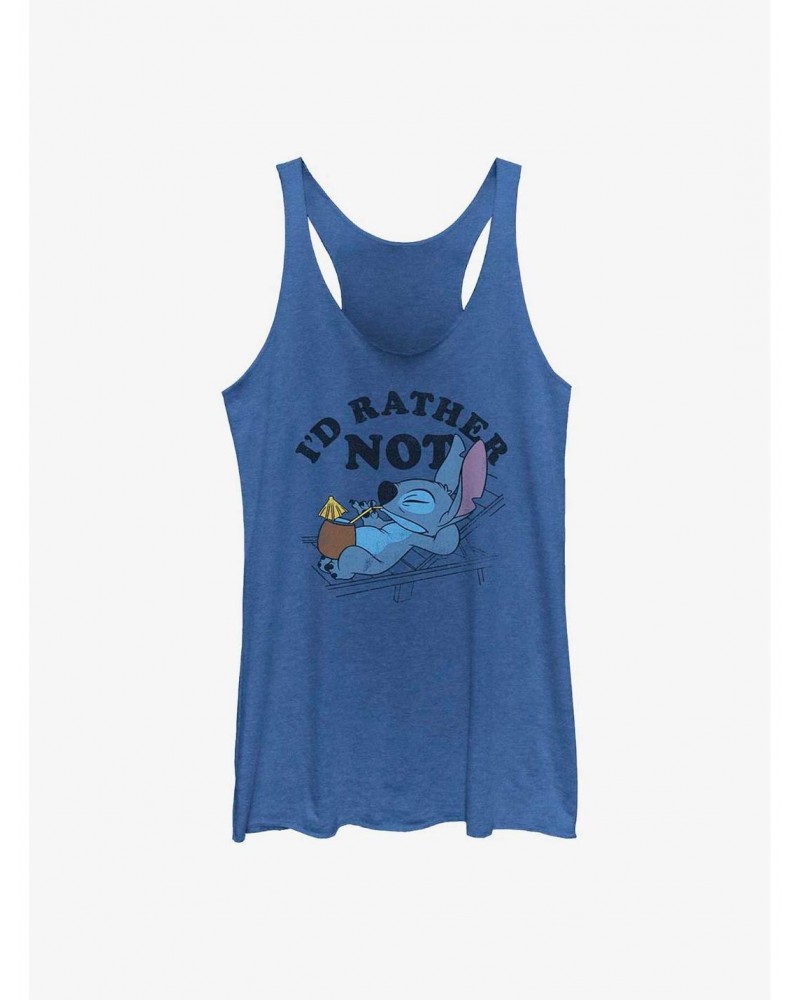 Disney Lilo & Stitch I'd Rather Not Girls Tank $6.22 Tanks