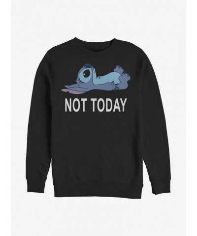 Disney Lilo & Stitch Not Today Crew Sweatshirt $12.40 Sweatshirts