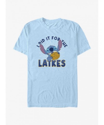 Disney Lilo & Stitch Did It For Hanukkah Latkes T-Shirt $6.88 T-Shirts