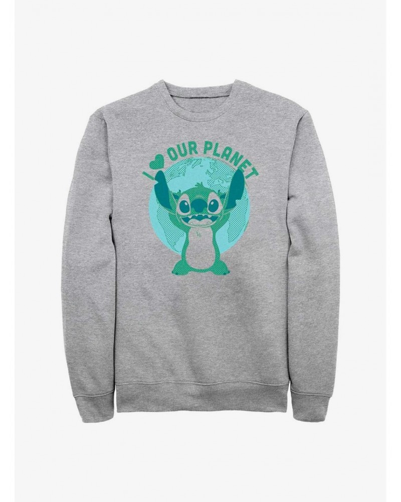 Disney Lilo & Stitch Love Our Planet Sweatshirt $14.17 Sweatshirts