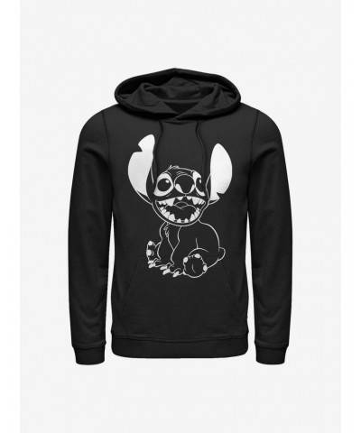 Disney Lilo & Stitch Outline Stitch Hoodie $17.60 Hoodies