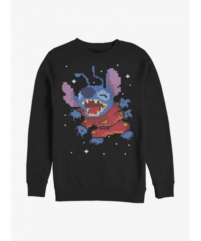 Disney Lilo & Stitch Pixel Crew Sweatshirt $9.45 Sweatshirts