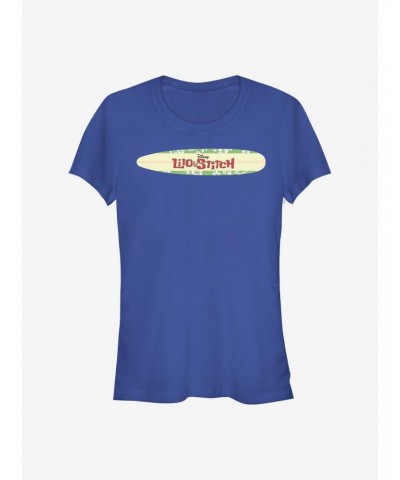 Disney Lilo & Stitch Surfboard Logo Girls T-Shirt $7.37 T-Shirts