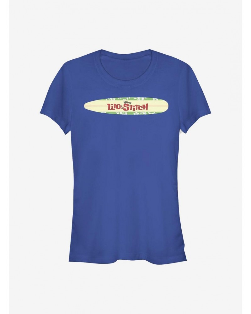 Disney Lilo & Stitch Surfboard Logo Girls T-Shirt $7.37 T-Shirts