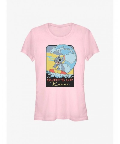 Disney Lilo & Stitch Surf's Up Kauai Girls T-Shirt $7.77 T-Shirts