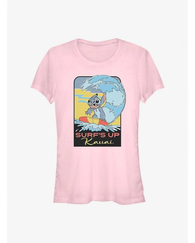 Disney Lilo & Stitch Surf's Up Kauai Girls T-Shirt $7.77 T-Shirts