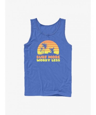 Disney Lilo & Stitch Surf More Worry Less Tank $8.17 Tanks