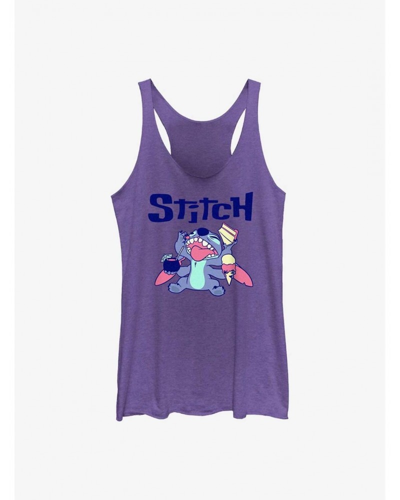 Dsny Lilo Stch Stitch Eat Girls Raw Edge Tank $7.04 Tanks