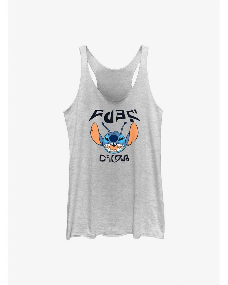 Dsny Lilo Stch Tiger Crawl Front Girls Raw Edge Tank $8.08 Tanks