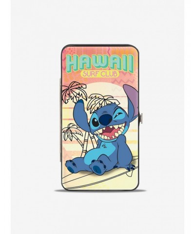 Disney Lilo & Stitch Hawaii Surf Club Stitch Winking Pose Hinged Wallet $8.78 Wallets