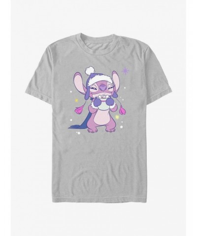 Disney Lilo & Stitch Cozy Angel Hot Cocoa T-Shirt $5.93 T-Shirts