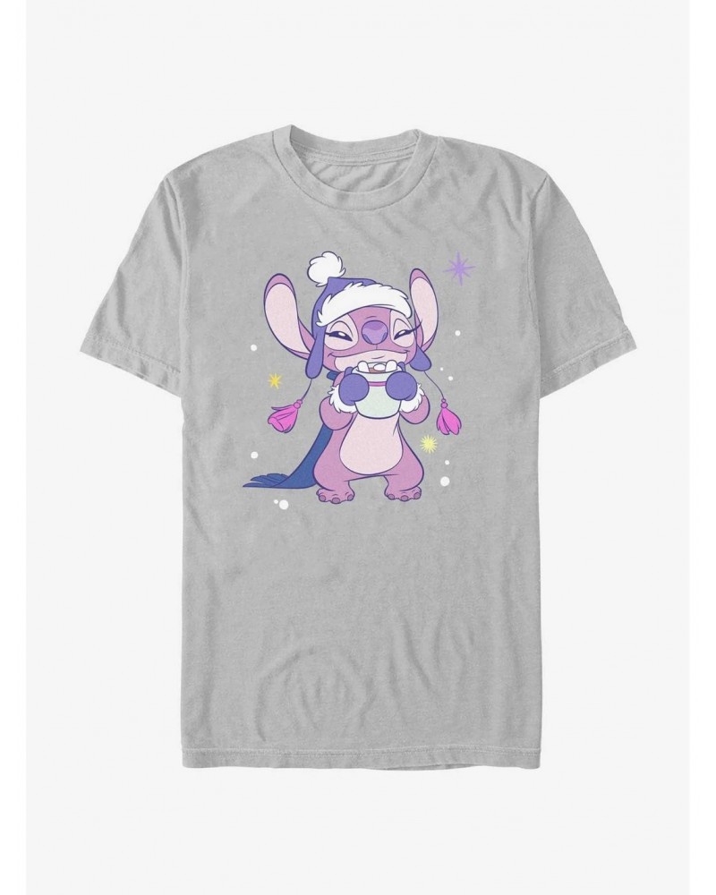 Disney Lilo & Stitch Cozy Angel Hot Cocoa T-Shirt $5.93 T-Shirts