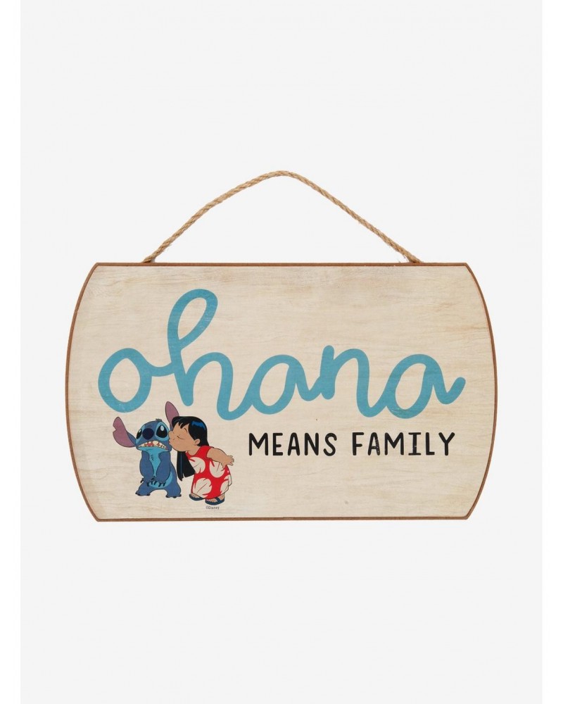 Disney Lilo & Stitch Ohana Door Sign $5.06 Door Signs