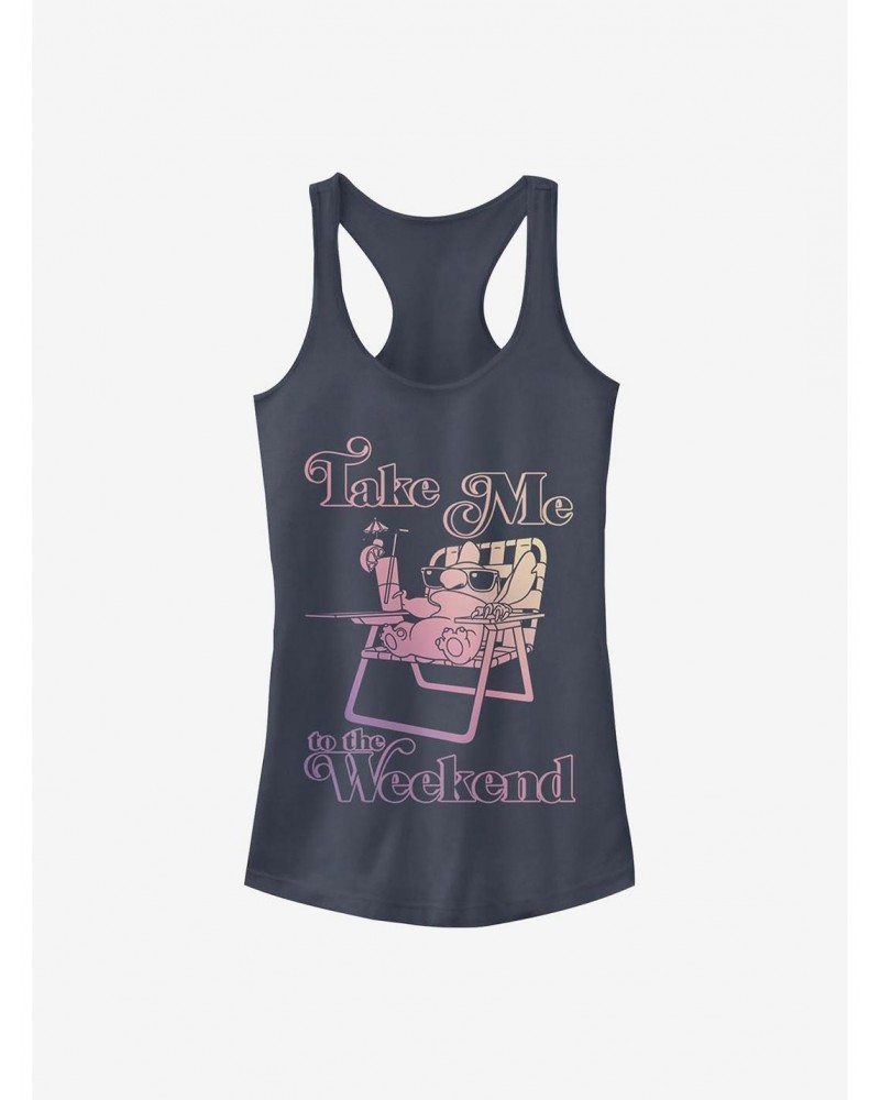 Disney Lilo & Stitch Weekend Stitch Girls Tank $8.17 Tanks