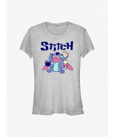 Dsny Lilo Stch Stitch Eat Girls T-Shirt $8.96 T-Shirts