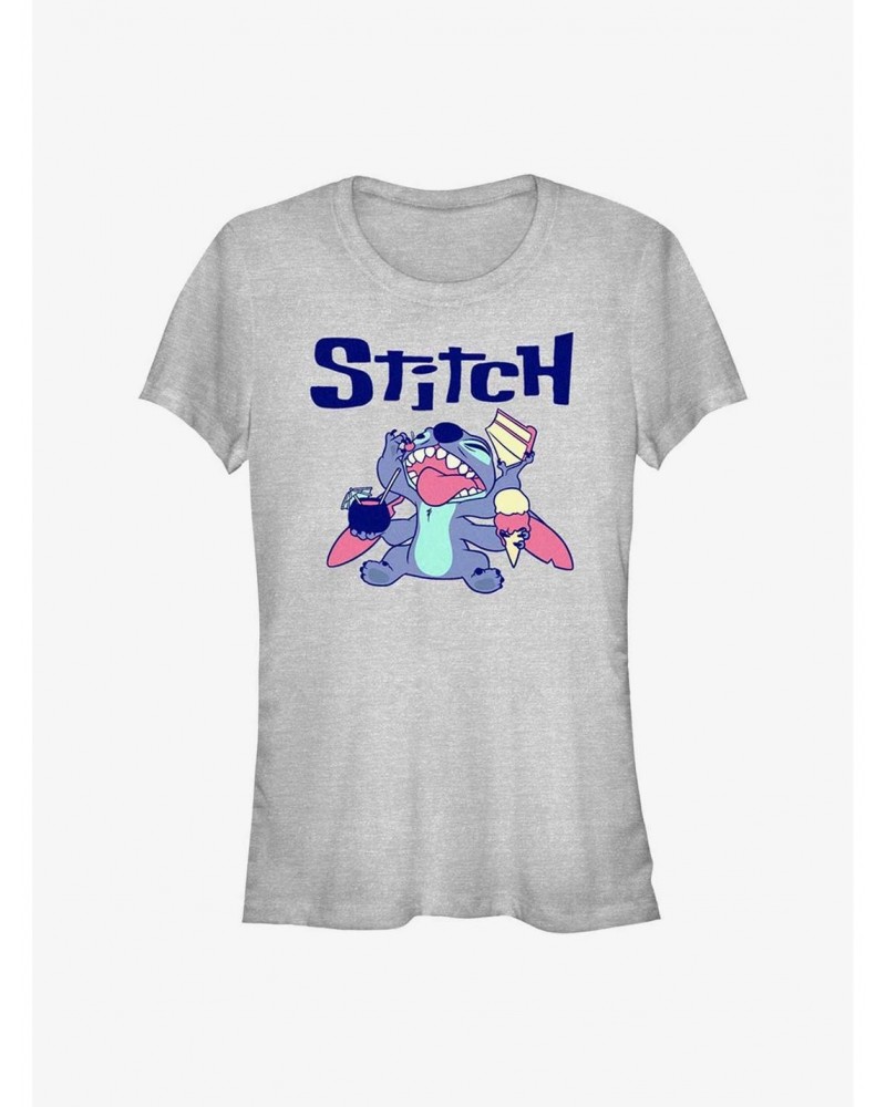 Dsny Lilo Stch Stitch Eat Girls T-Shirt $8.96 T-Shirts