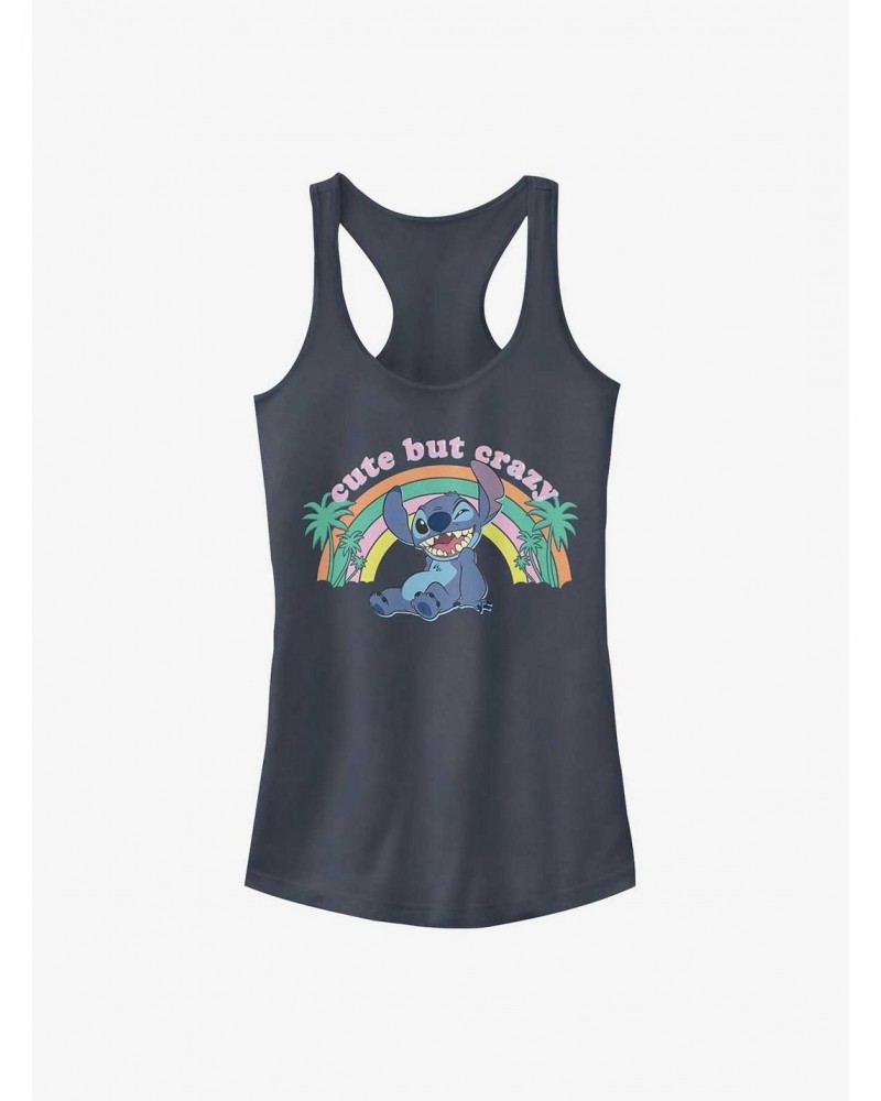 Disney Lilo & Stitch Cute But Crazy Girls Tank $8.17 Tanks