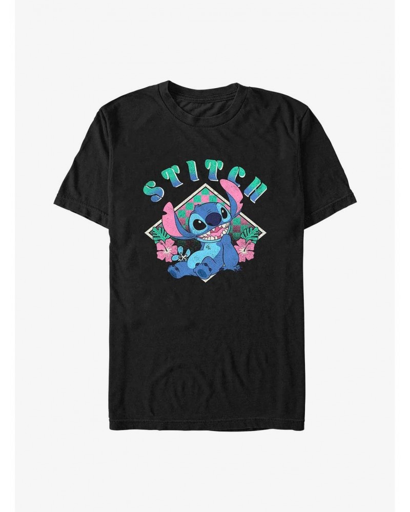 Disney Lilo & Stitch Hibiscus Stitch T-Shirt $7.46 T-Shirts