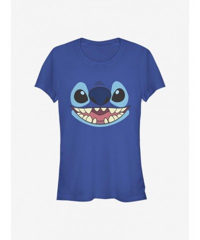 Disney Lilo & Stitch Face Large Girls T-Shirt $8.57 T-Shirts