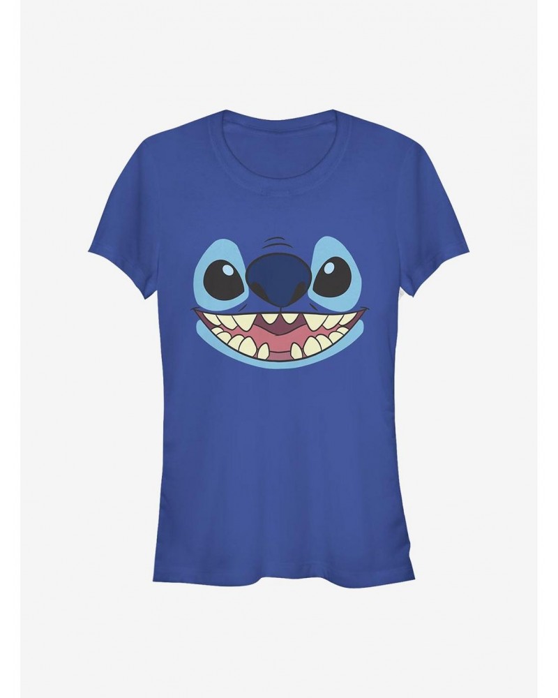 Disney Lilo & Stitch Face Large Girls T-Shirt $8.57 T-Shirts