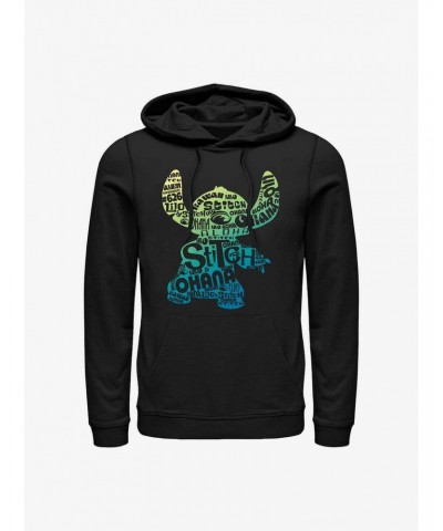 Disney Lilo & Stitch Text Fill Hoodie $11.49 Hoodies