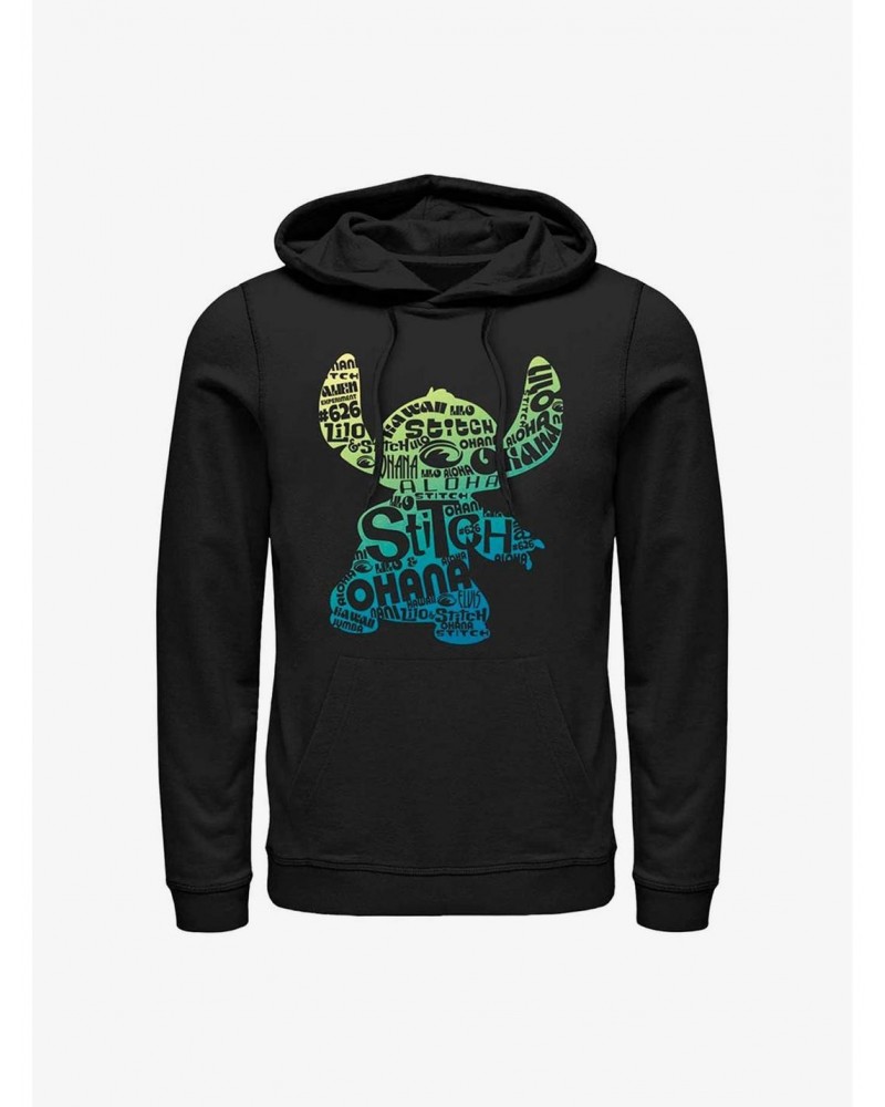 Disney Lilo & Stitch Text Fill Hoodie $11.49 Hoodies