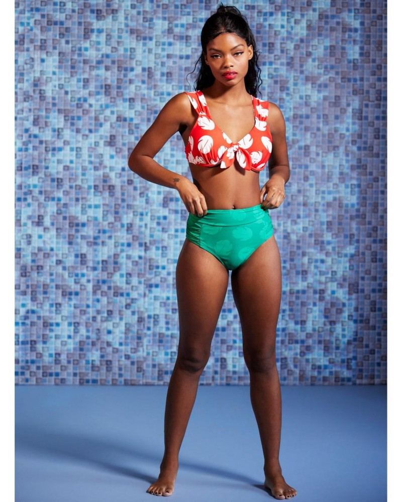 Disney Lilo & Stitch Leaf High-Waisted Swim Bottoms $6.44 Bottoms