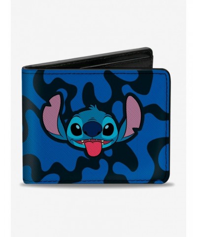 Disney Lilo & Stitch Stitch Tongue Out Bifold Wallet $9.20 Wallets