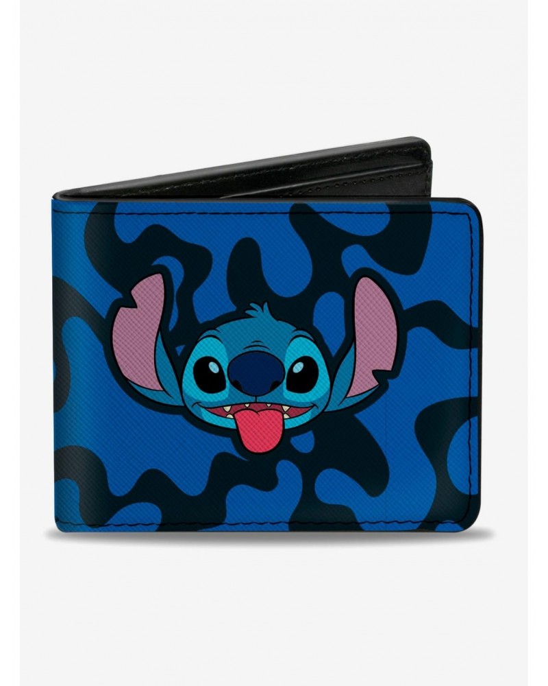 Disney Lilo & Stitch Stitch Tongue Out Bifold Wallet $9.20 Wallets