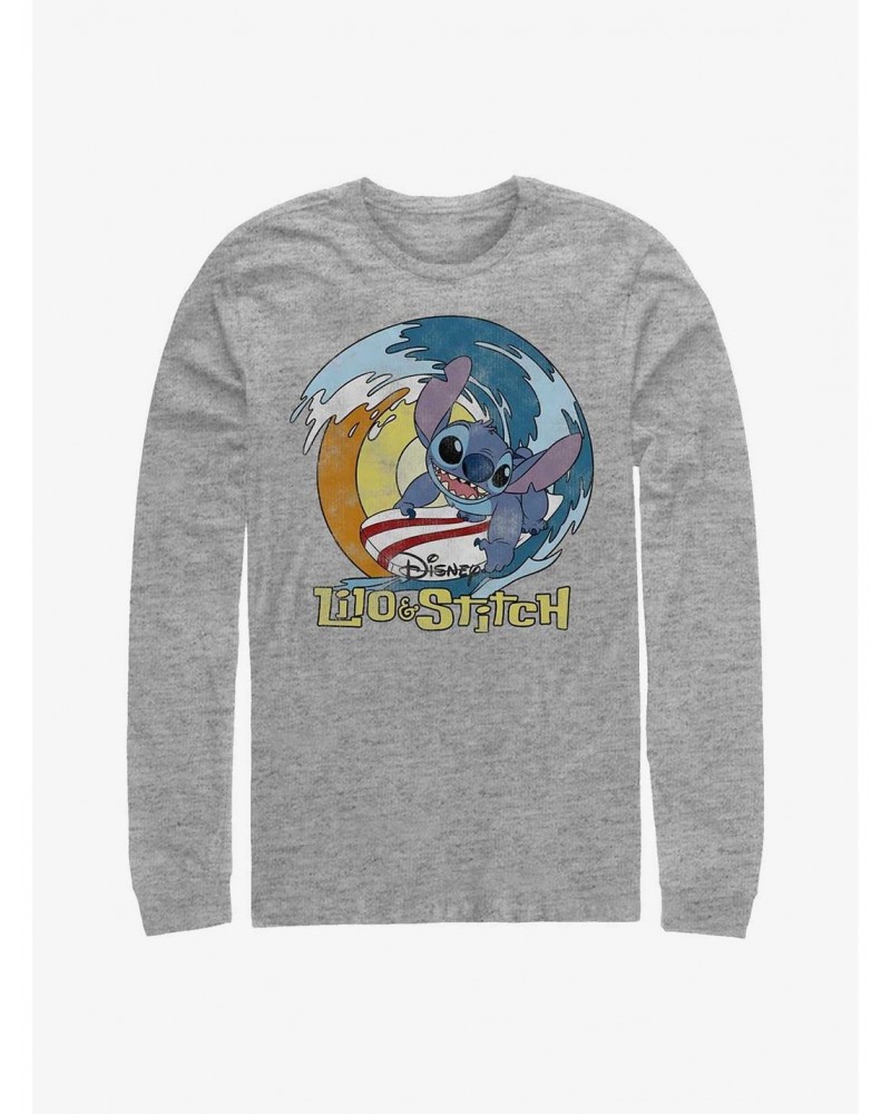 Disney Lilo & Stitch Catch A Wave Long-Sleeve T-Shirt $10.00 T-Shirts