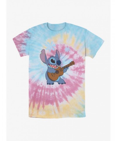 Disney Lilo & Stitch Ukulele Stitch Tie Dye T-Shirt $8.29 T-Shirts