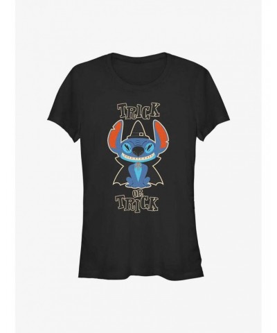 Disney Lilo & Stitch Trick or Treat Wizard Girls T-Shirt $9.76 T-Shirts