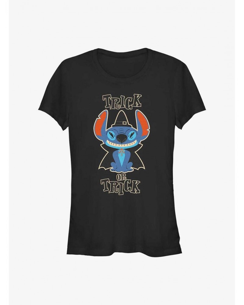 Disney Lilo & Stitch Trick or Treat Wizard Girls T-Shirt $9.76 T-Shirts