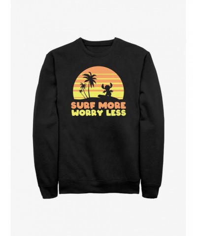 Disney Lilo & Stitch Surf More Worry Less Sweatshirt $9.45 Sweatshirts